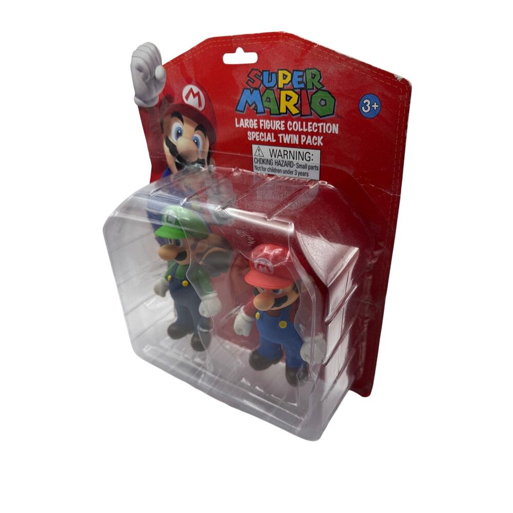 Super Mario Large Figure Nintendo Special Twin Pack Mario and Luigi NWT 2013